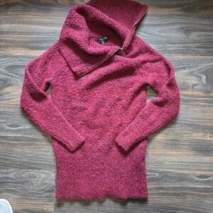 White House Black Market‎ Cowl sweater  Dress Maroon Size Medium